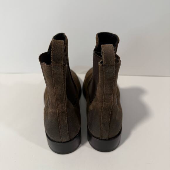 Thursday Boot Co Women's Boots Everyday Chelsea Pull On Brown Leather Suede 5.5 - Picture 5 of 7
